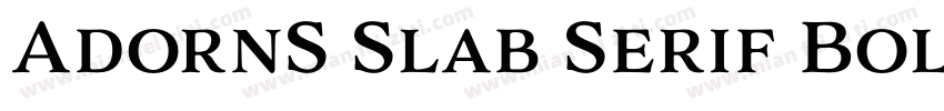 AdornS Slab Serif Bold字体转换